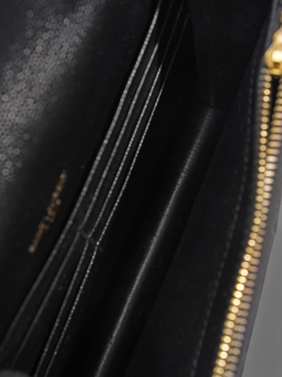 Saint Laurent Envelope Chain Wallet Black Leather Image 8