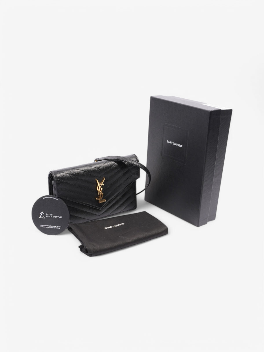 Saint Laurent Envelope Chain Wallet Black Leather Image 9