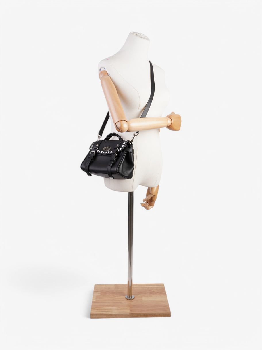 Mulberry Alexa Black / White Leather Mini Image 2