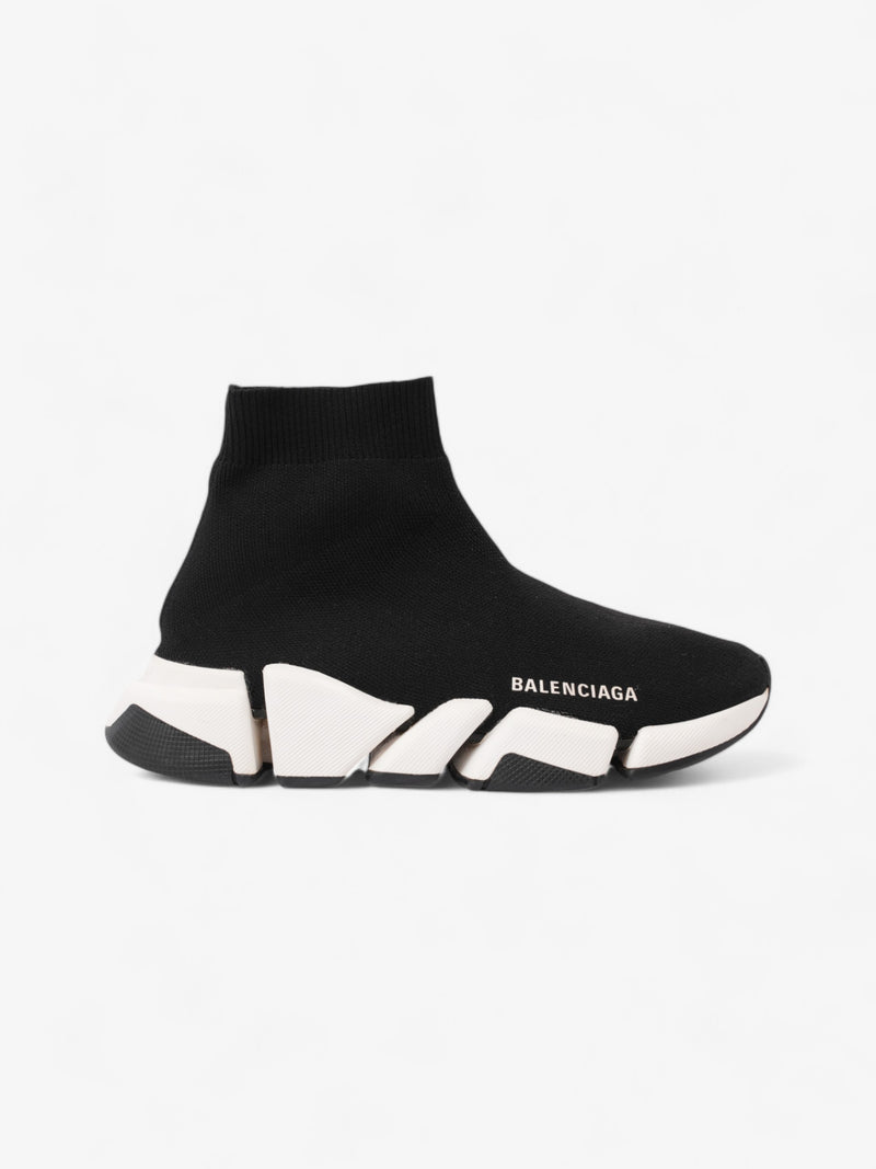  Balenciaga Speed 2.0 Black / White Knit EU 37 UK 4
