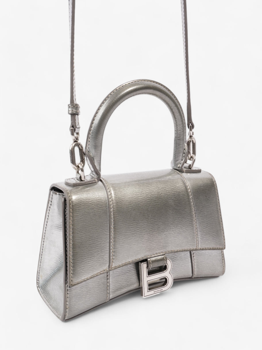 Balenciaga Hourglass Metallic Calfskin Leather XS Image 7