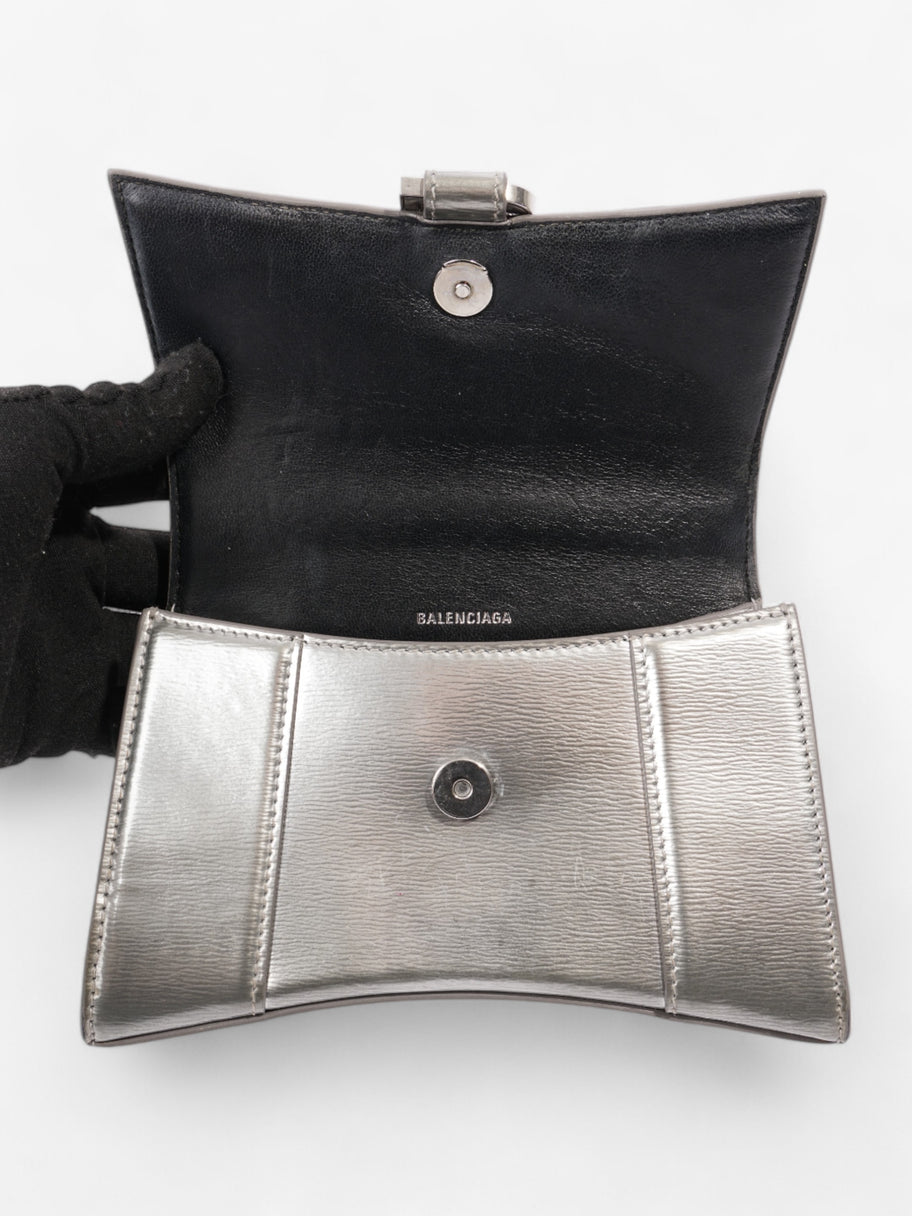 Balenciaga Hourglass Metallic Calfskin Leather XS Image 8