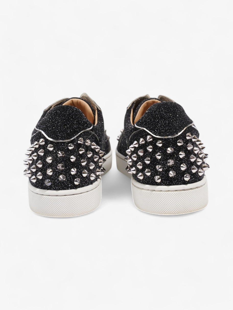 Christian Louboutin Vieira 2 Flat Black / Silver Glitter EU 39 UK 6 Image 6