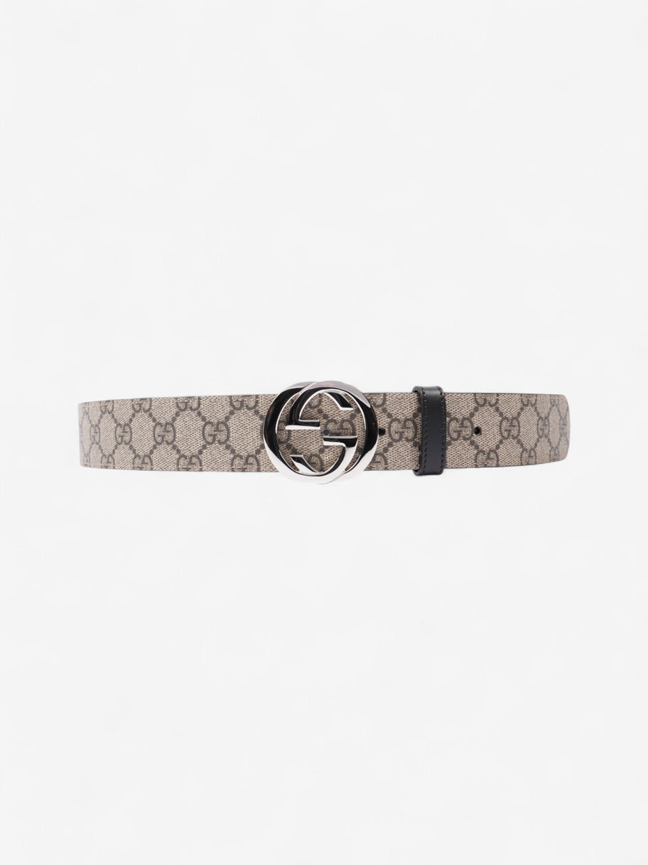 Gucci Reversible Interlocking G Belt Supreme / Black Coated Canvas 95cm 38