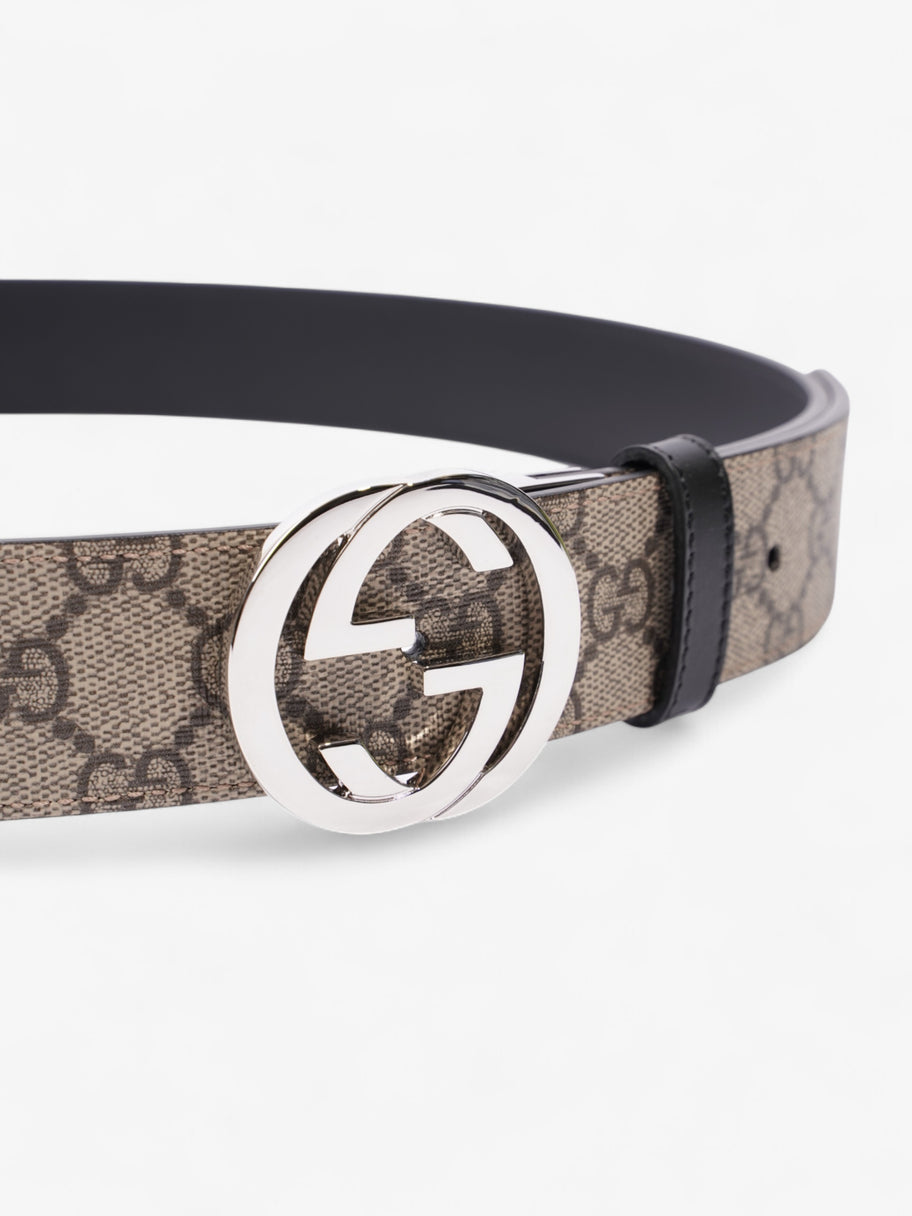 Gucci Reversible Interlocking G Belt Supreme / Black Coated Canvas 95cm 38