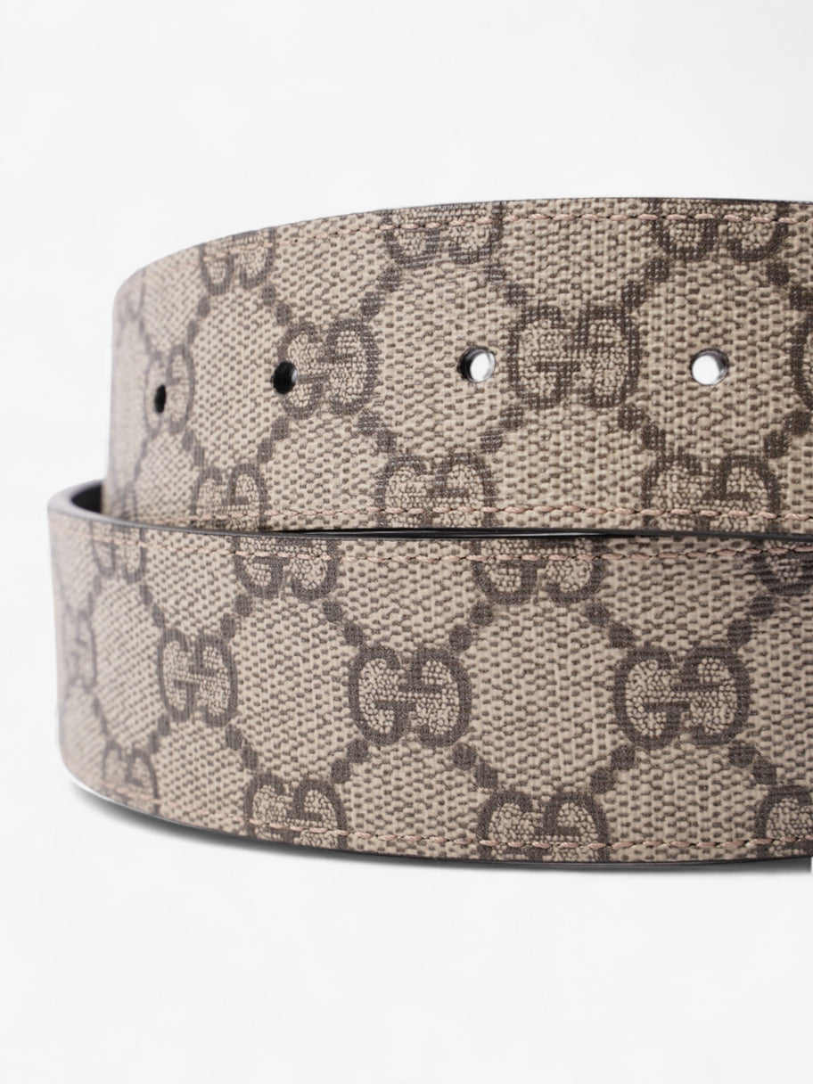 Gucci Reversible Interlocking G Belt Supreme / Black Coated Canvas 95cm 38