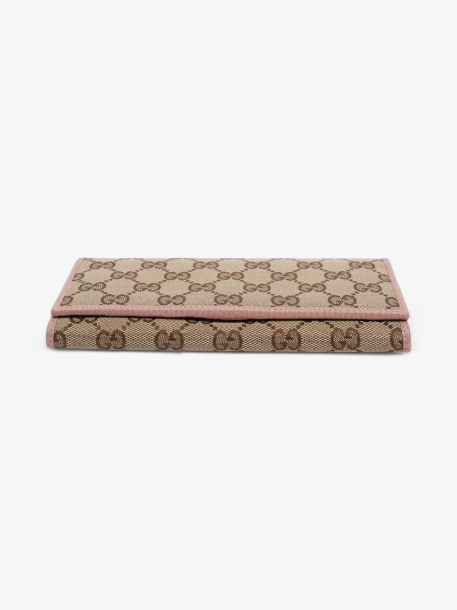 Gucci Two-Folded Wallet GG Supreme / Baby Pink Canvas Image 5