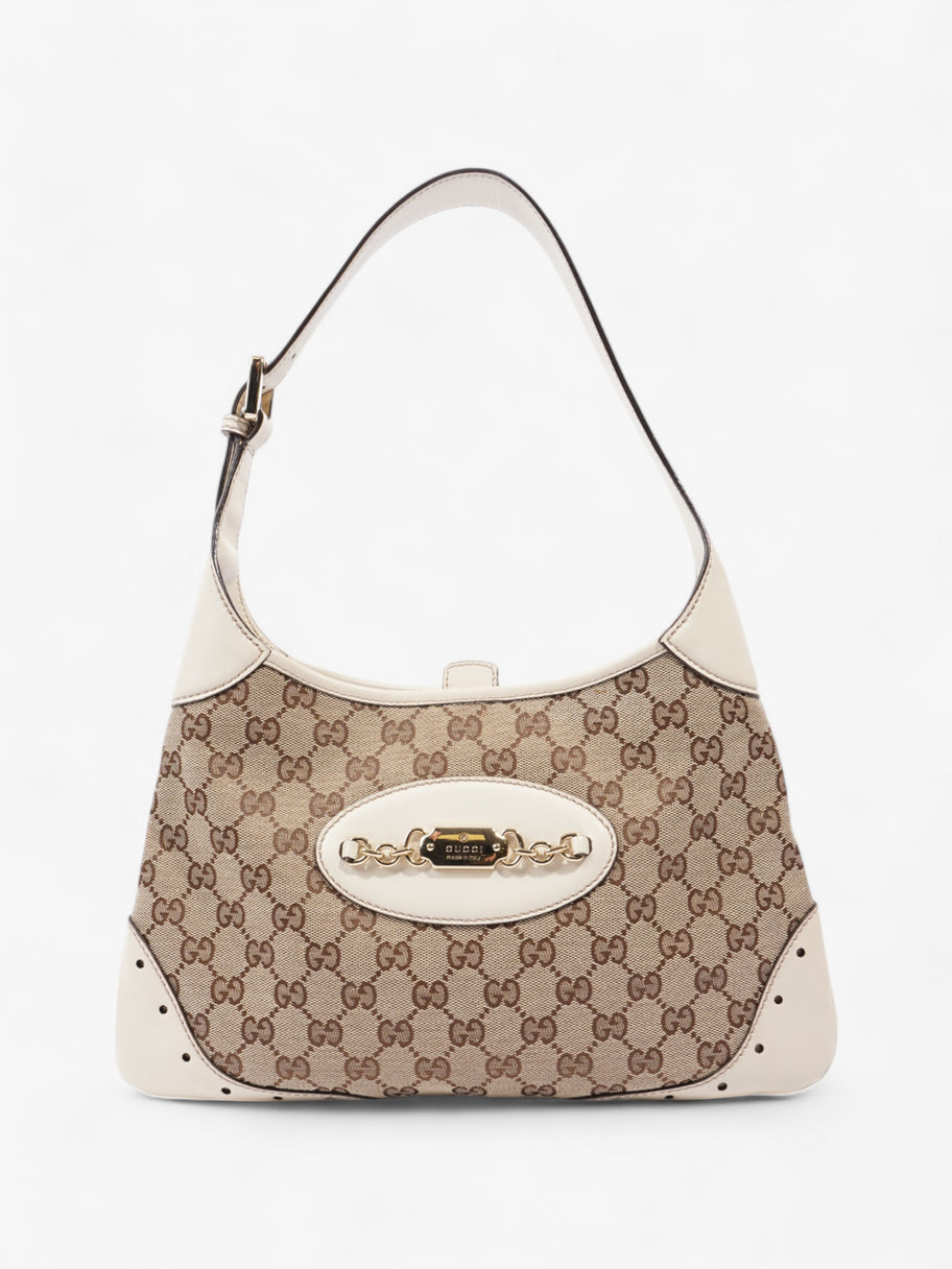 Gucci GG Punch Jackie GG Supreme / White Canvas Image 1