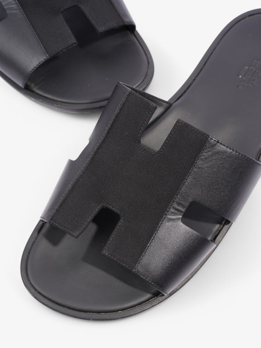 Hermes Izmir Sandals Black Leather EU 44 UK 10 Image 10