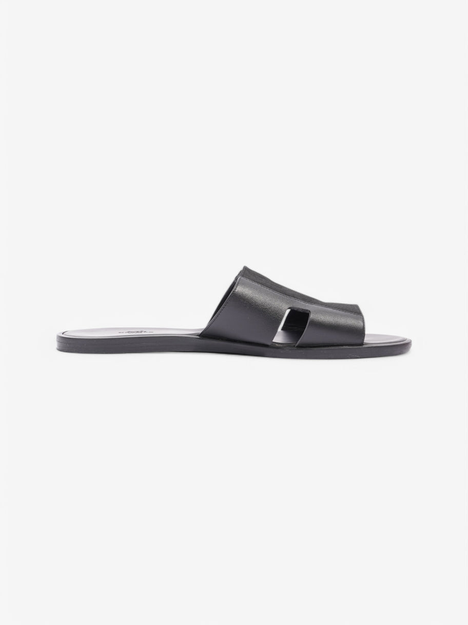 Hermes Izmir Sandals Black Leather EU 44 UK 10 Image 4