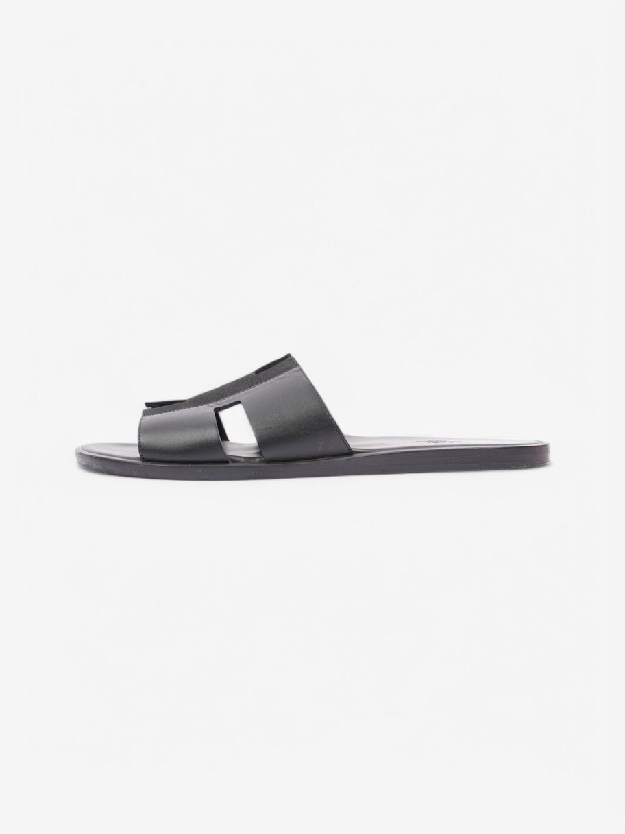 Hermes Izmir Sandals Black Leather EU 44 UK 10 Image 5