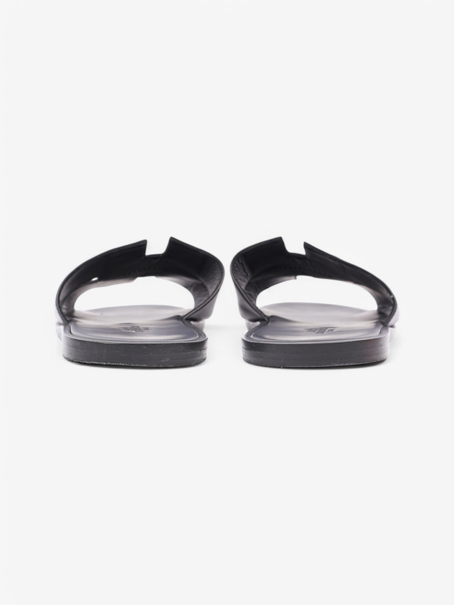 Hermes Izmir Sandals Black Leather EU 44 UK 10 Image 6