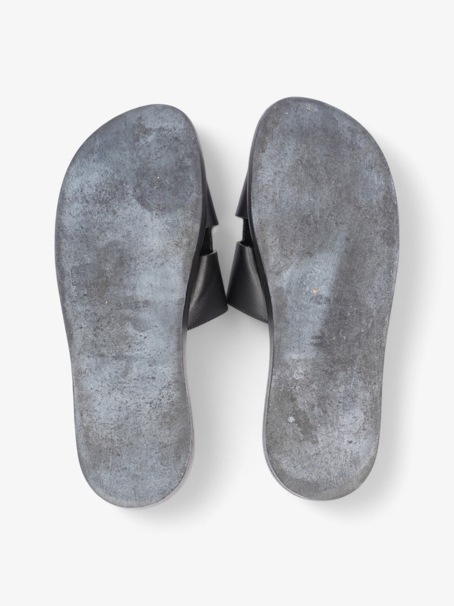 Hermes Izmir Sandals Black Leather EU 44 UK 10 Image 7