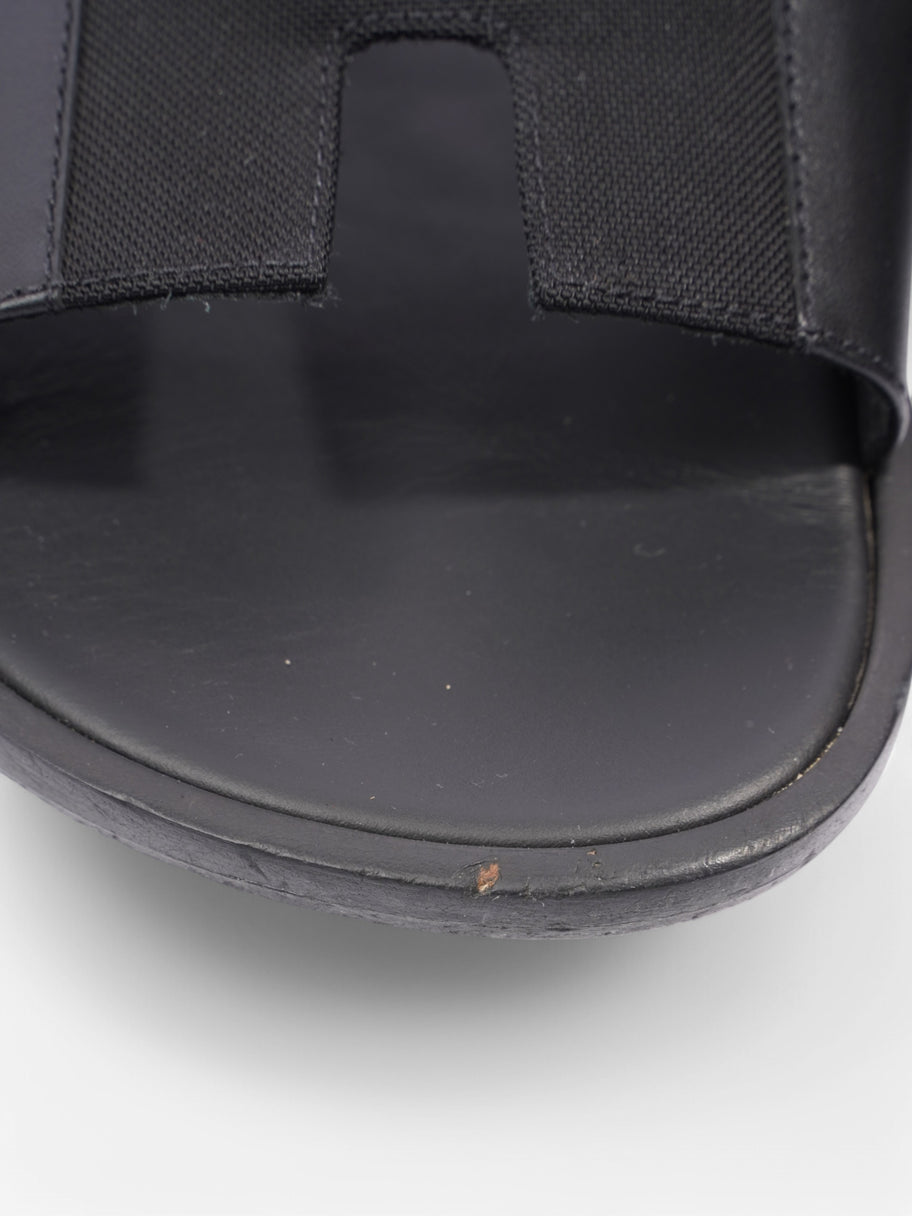 Hermes Izmir Sandals Black Leather EU 44 UK 10 Image 9