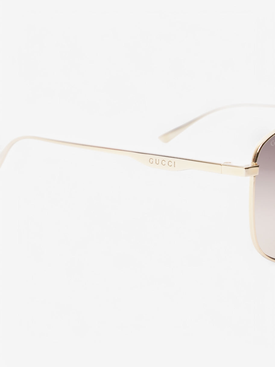 Gucci Gucci Sunglasses Gold Plastic Image 5