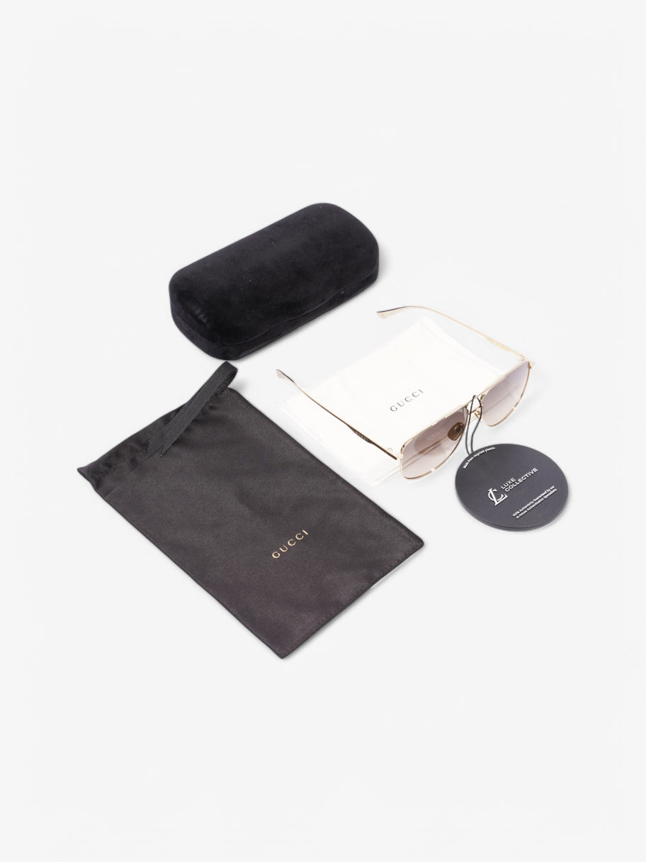 Gucci Gucci Sunglasses Gold Plastic Image 7