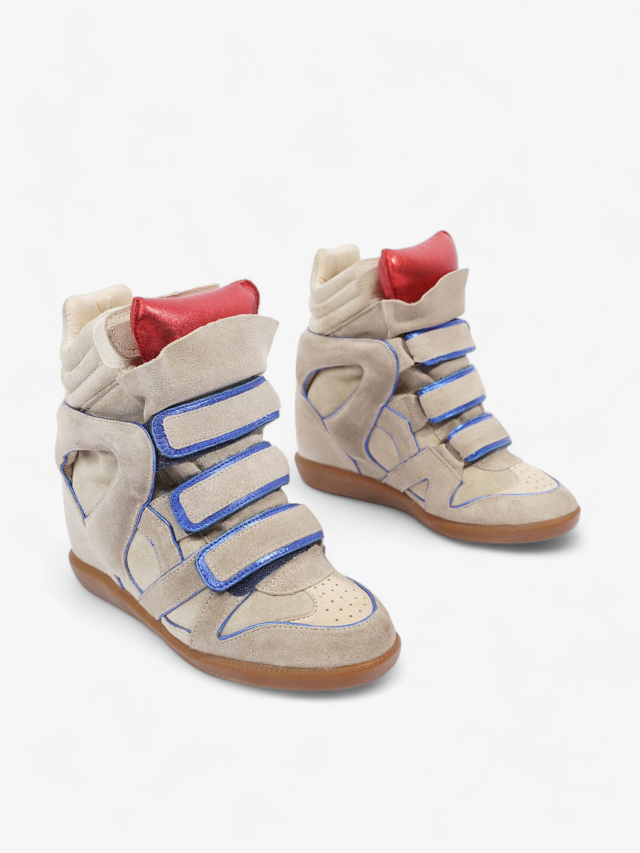 Isabel Marant Bekett Ecru / Blue Suede EU 36 UK 3 Image 3