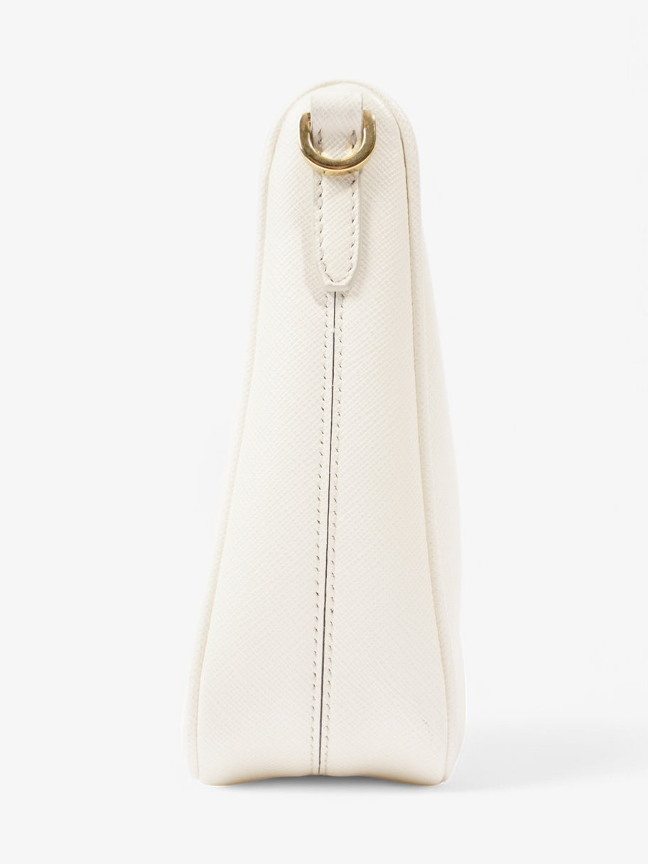 Prada Hobo Re-Edition 2005 White Saffiano Leather Image 5