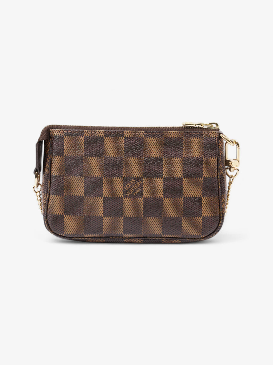 Louis Vuitton Pochette Accessoires Damier Ebene / Red Coated Canvas Mini Image 4