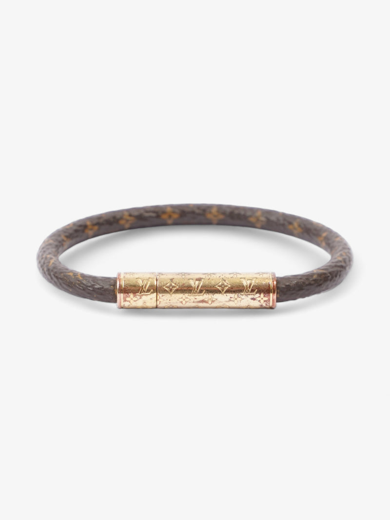 Louis Vuitton LV Confidential Bracelet Monogram / Gold Coated Canvas 19