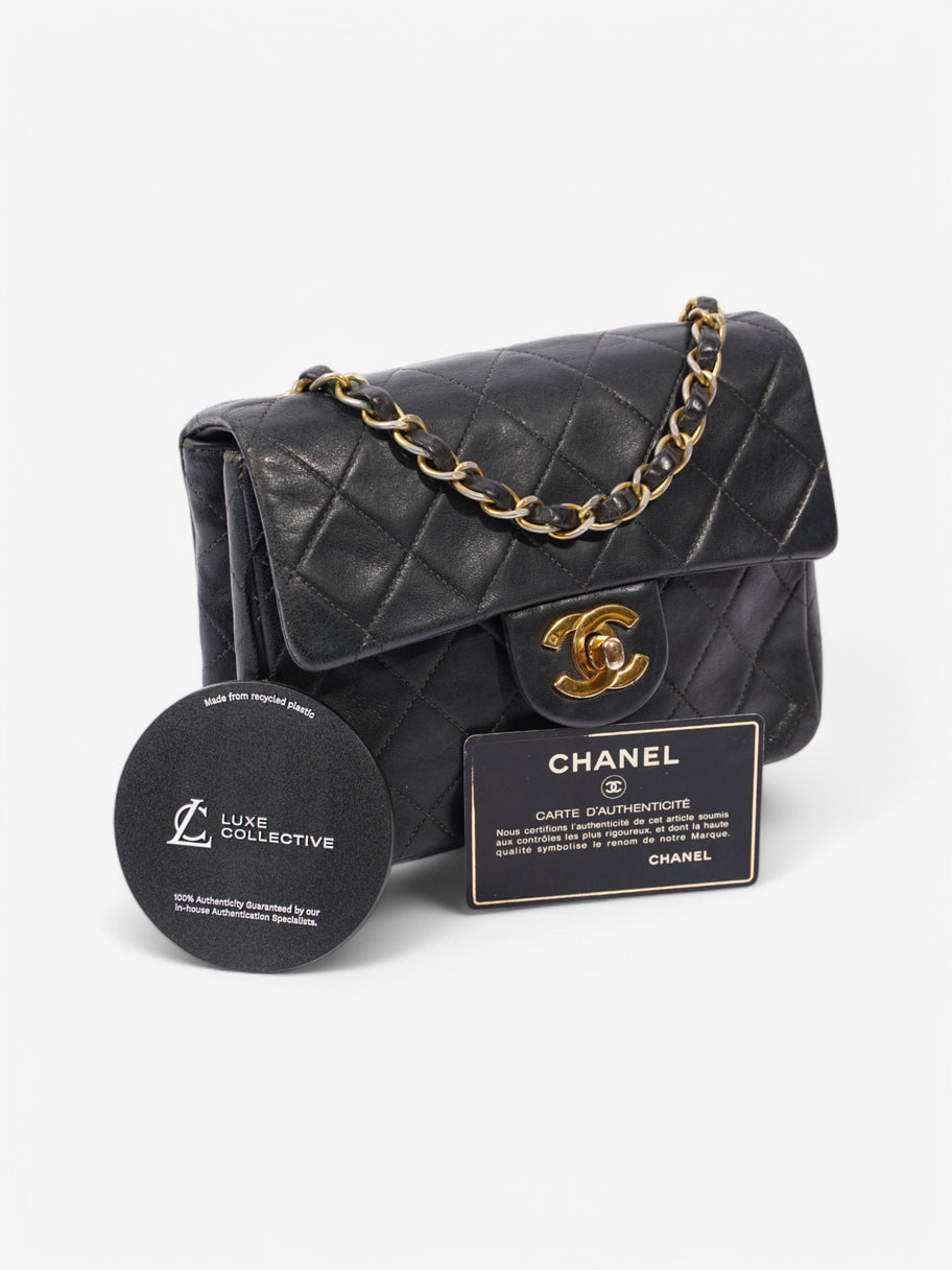 Chanel Classic Flap Black Leather Small Image 10