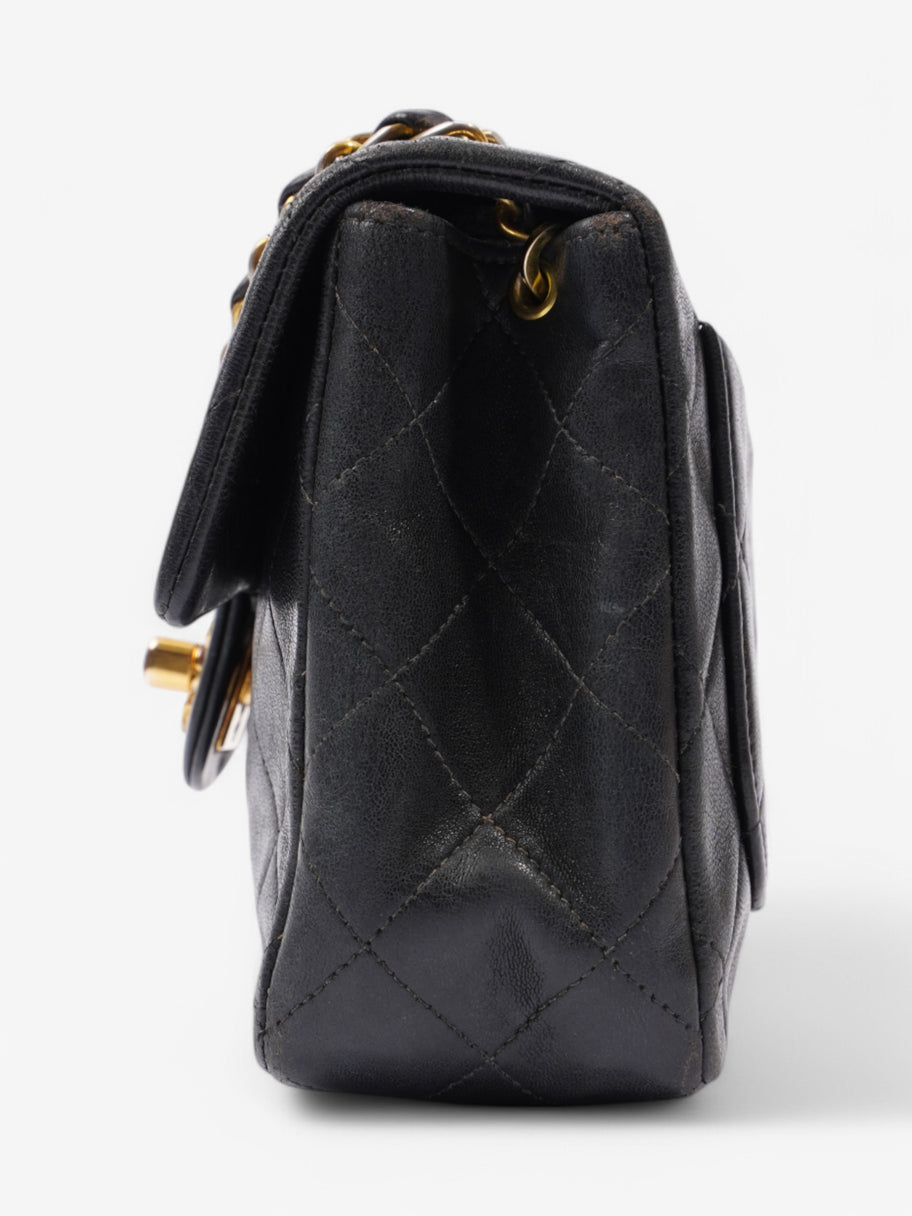 Chanel Classic Flap Black Leather Small Image 3