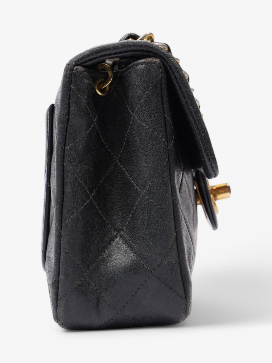Chanel Classic Flap Black Leather Small Image 5