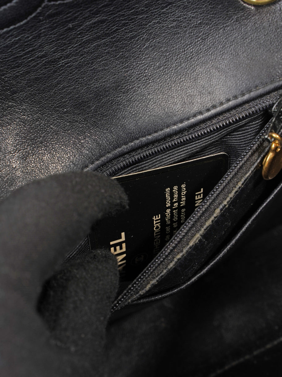 Chanel Classic Flap Black Leather Small Image 9