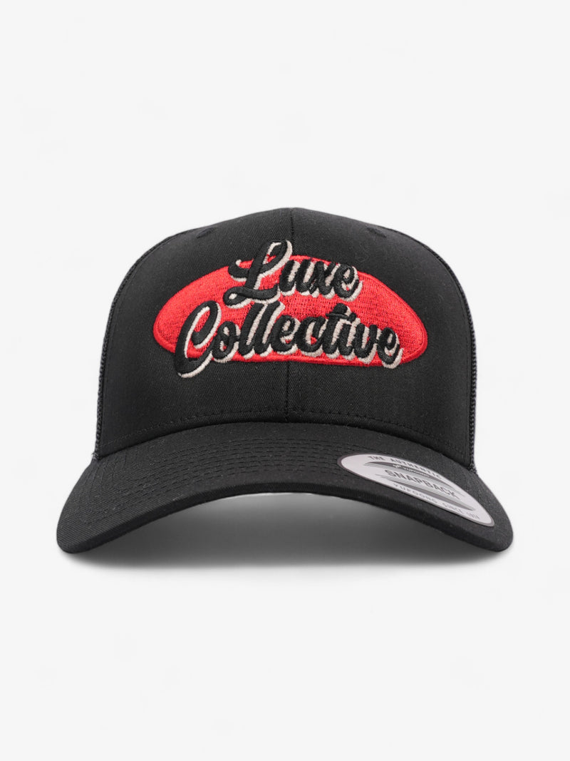  Luxe Collective Logo Trucker Cap Black / Red Polyester
