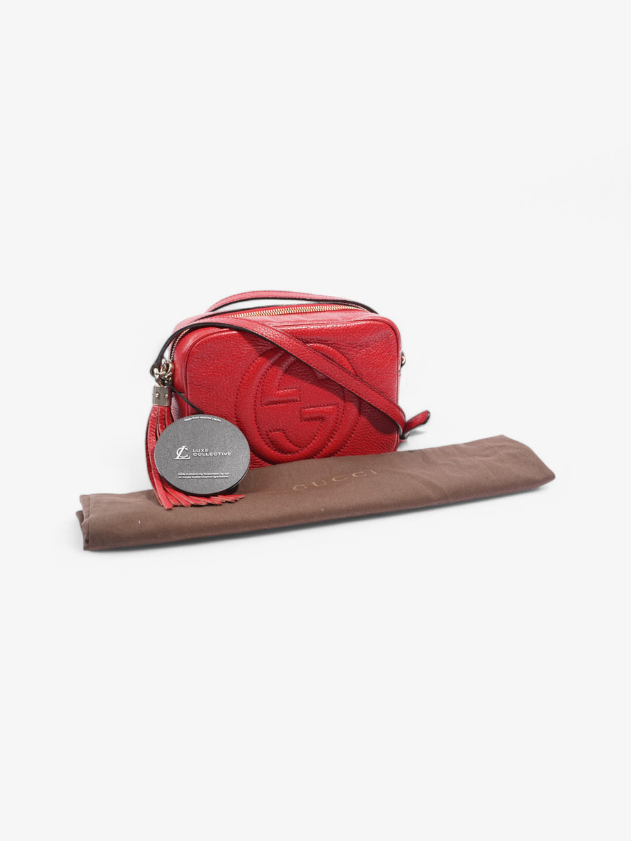 Gucci Soho Disco Bag Red Leather Small Image 9