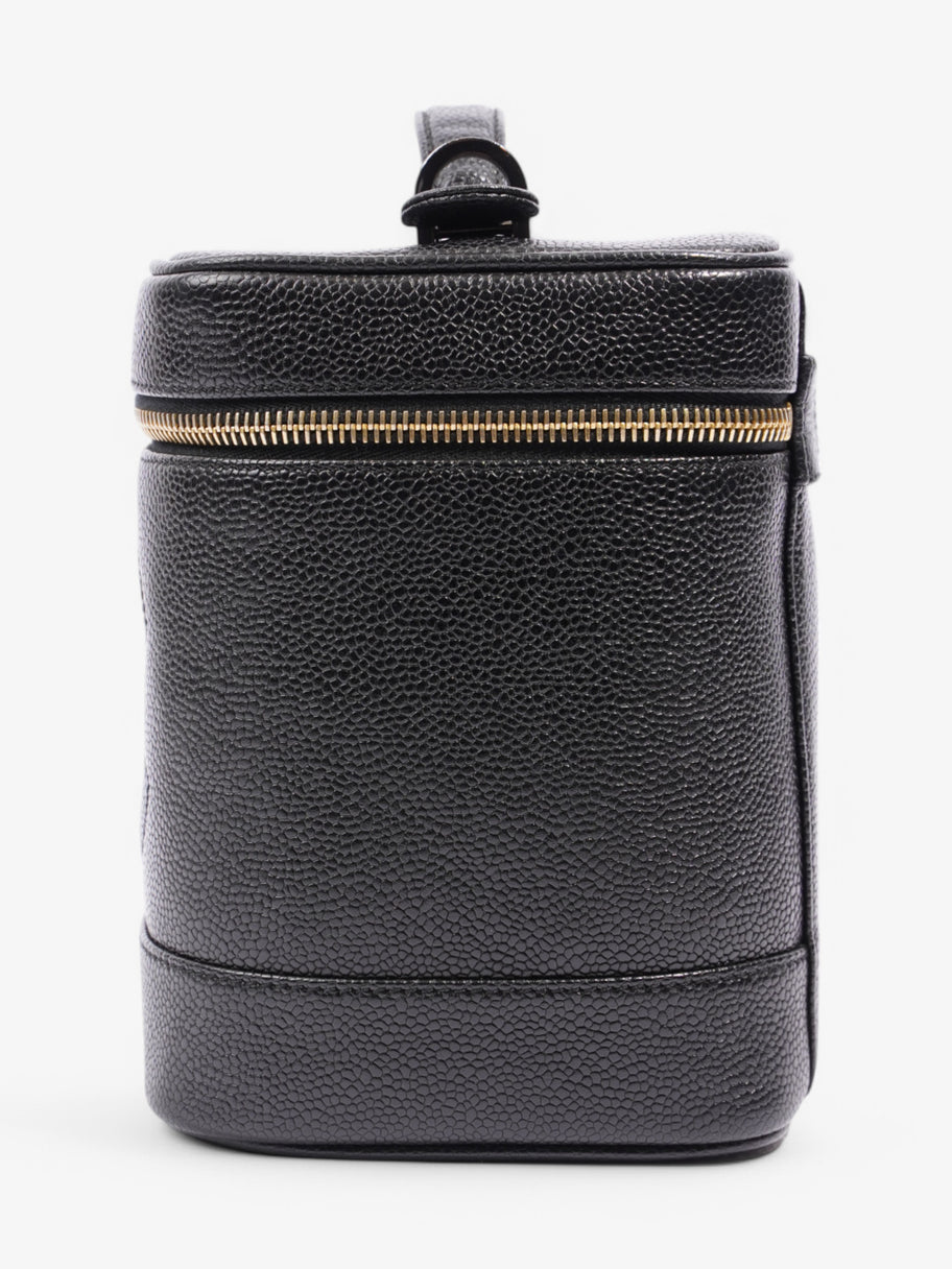 Chanel CC Vanity Case Black Leather Image 2