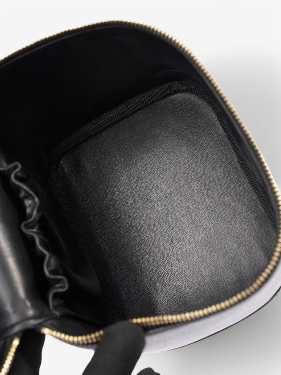 Chanel CC Vanity Case Black Leather Image 7