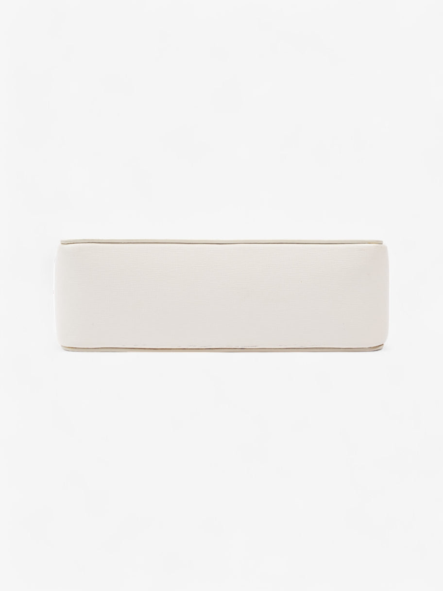 Off White Diag Clip Bag White / Black Leather Image 6