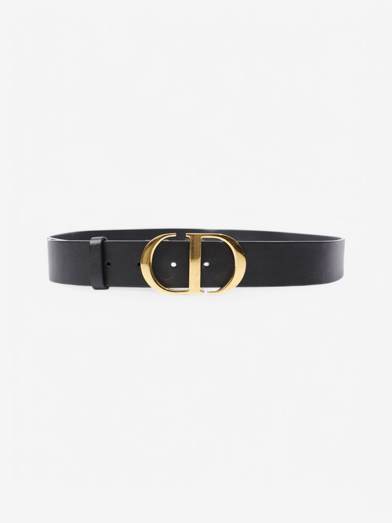  Christian Dior 30 Montaigne Belt Black Leather 95cm 38