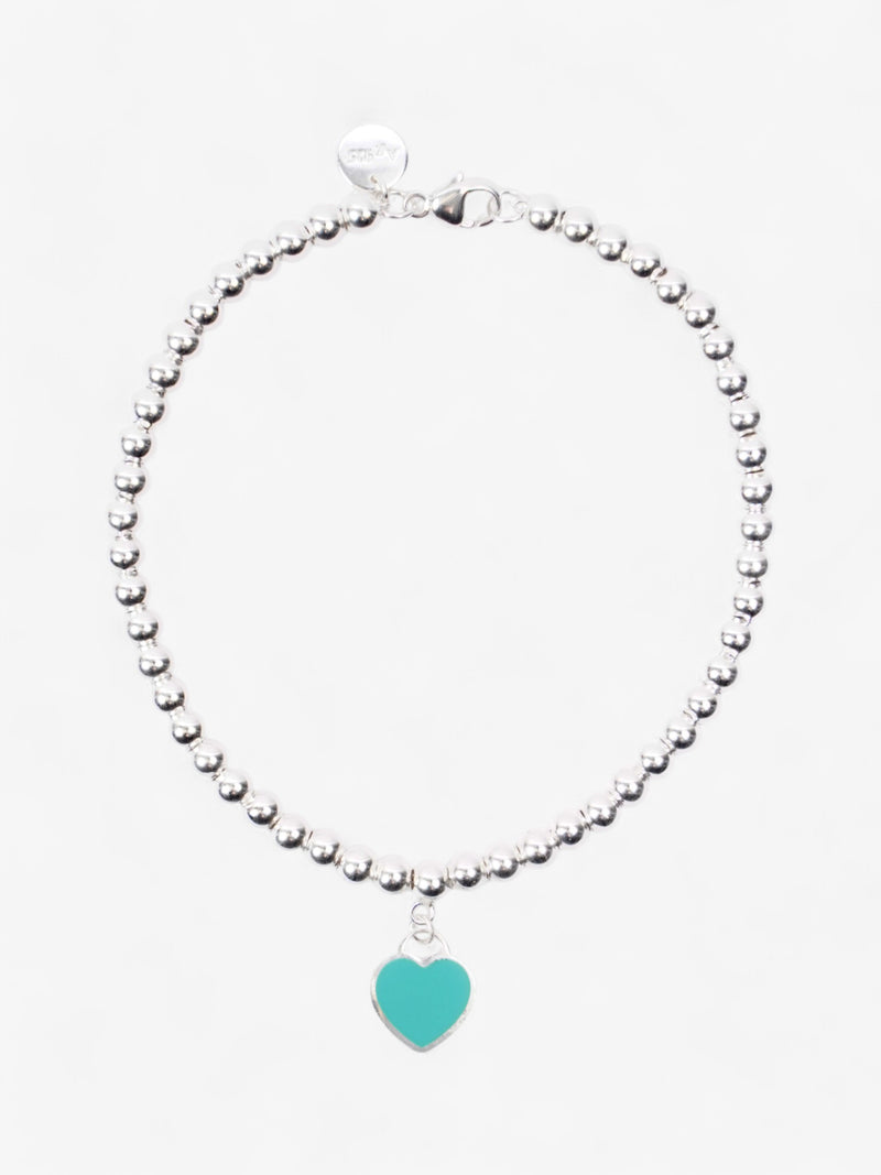  Tiffany and Co Return to Tiffany Heart Tag Bead Bracelet Tiffany Blue / Silver Silver Sterling