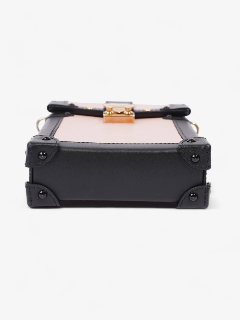 Vertical Trunk Pouch Pink / Black Epi Leather Image 7