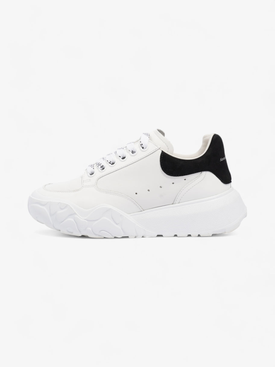 Alexander McQueen Oversized Court Sneakers White / Black Tab Leather EU 36.5 UK 3.5 Image 5