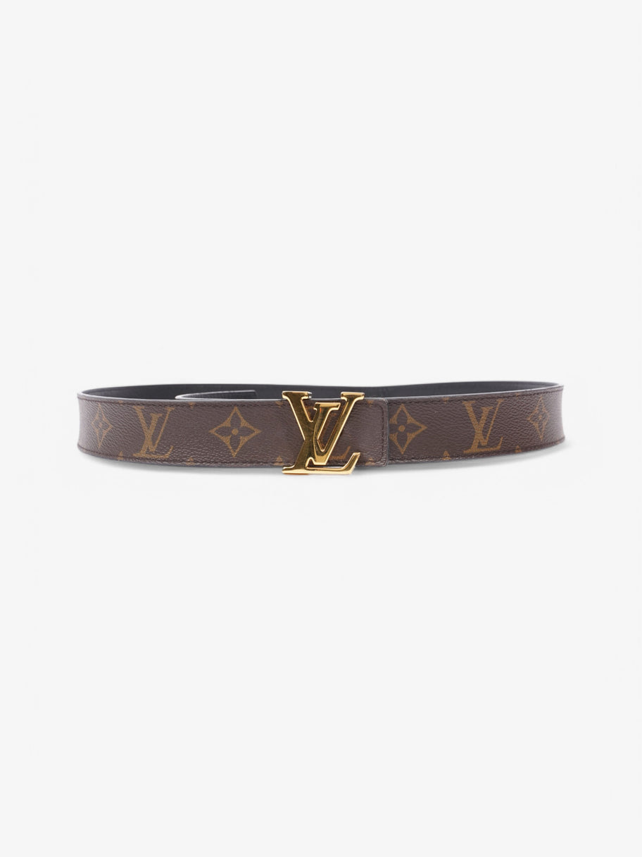 Louis Vuitton LV Initiales Reversible Belt Monogram / Gold / Black Coated Canvas 85cm / 34