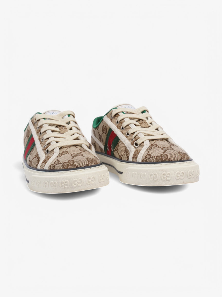 Gucci GG Tennis 1977 Sneakers Beige  / Green / Red Canvas EU 37 UK 4 Image 2