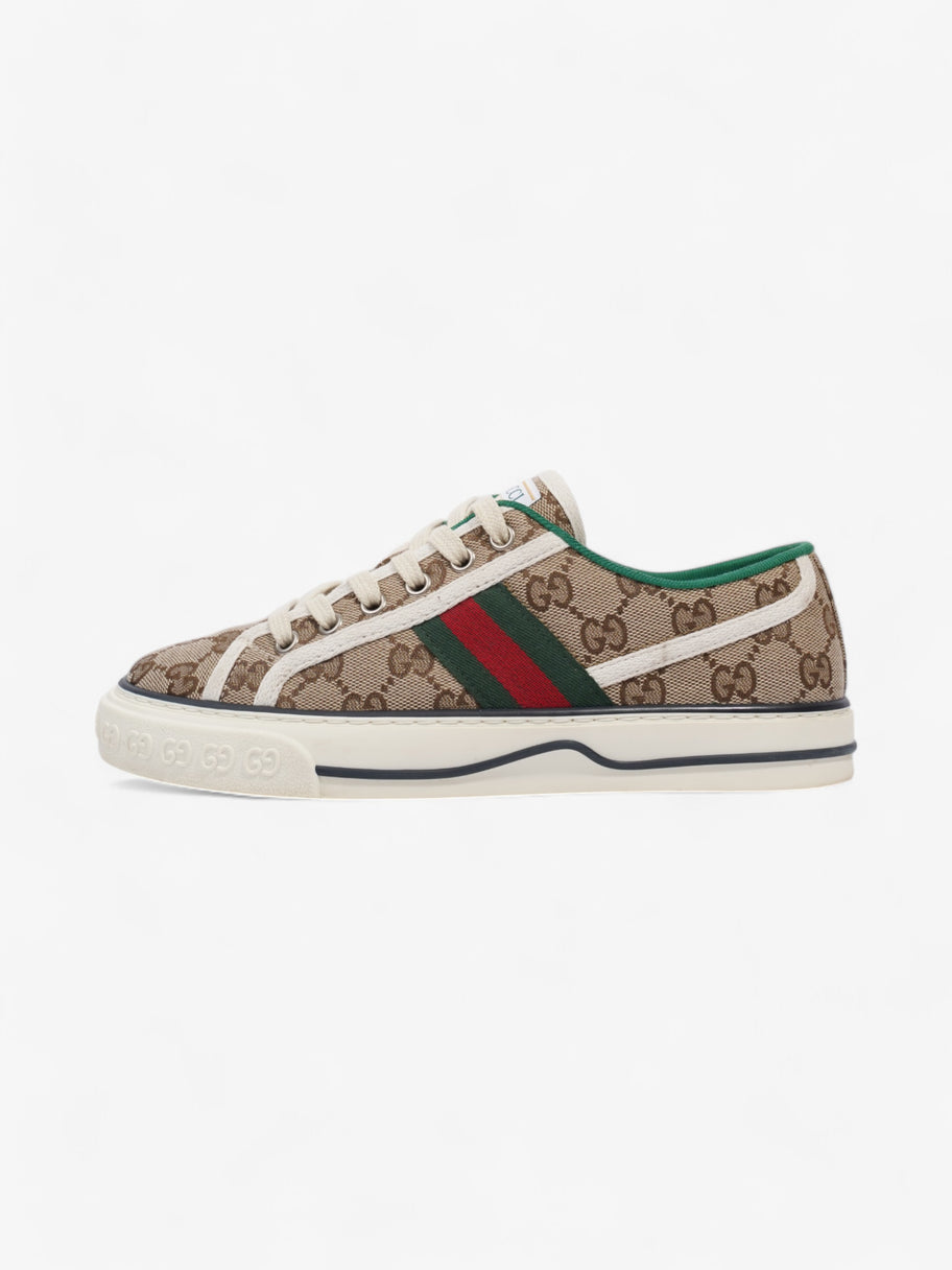 Gucci GG Tennis 1977 Sneakers Beige  / Green / Red Canvas EU 37 UK 4 Image 5