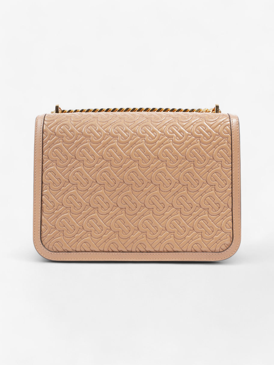 Burberry TB Monogram Chain Bag Honey Calfskin Leather Medium Image 4