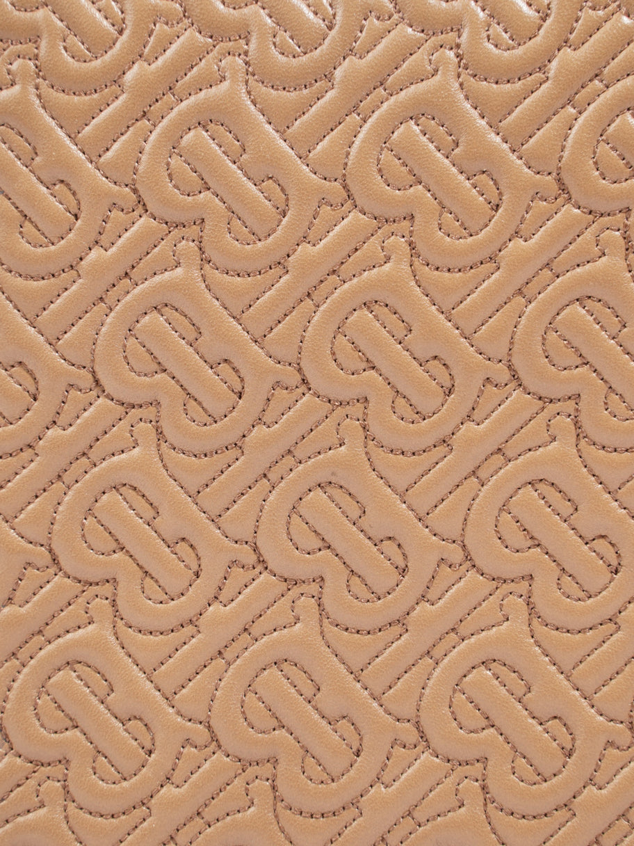 Burberry TB Monogram Chain Bag Honey Calfskin Leather Medium Image 7