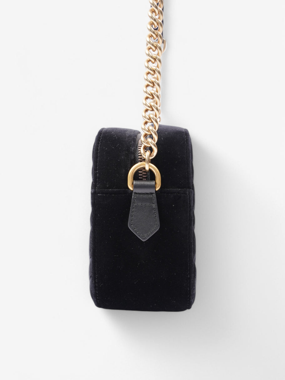 Gucci Marmont Zip Black Velvet Small Image 3