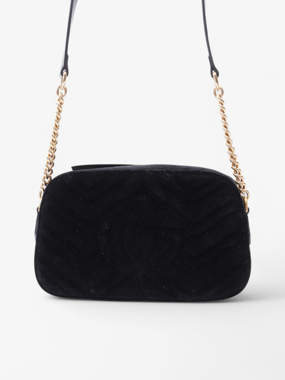 Gucci Marmont Zip Black Velvet Small Image 4