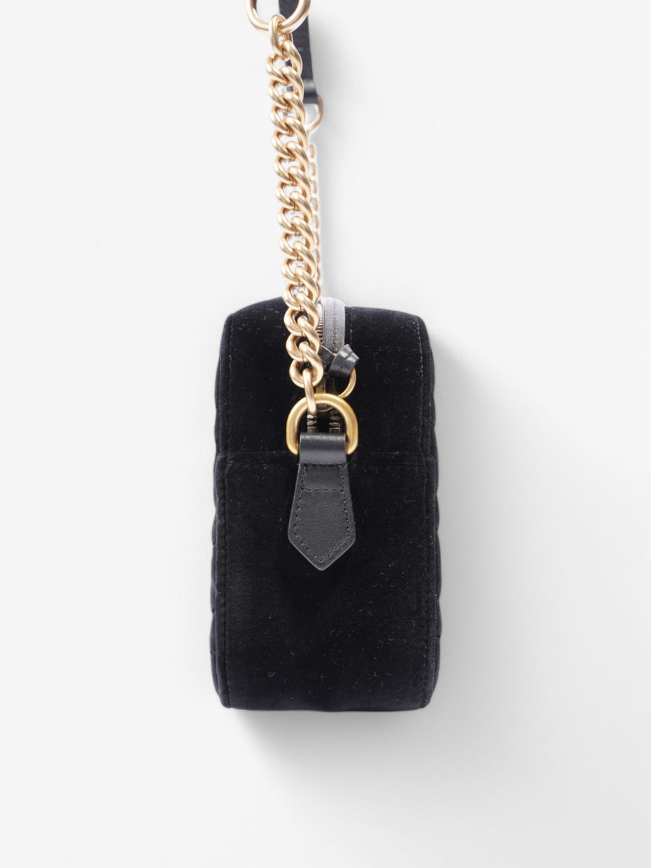 Gucci Marmont Zip Black Velvet Small Image 5