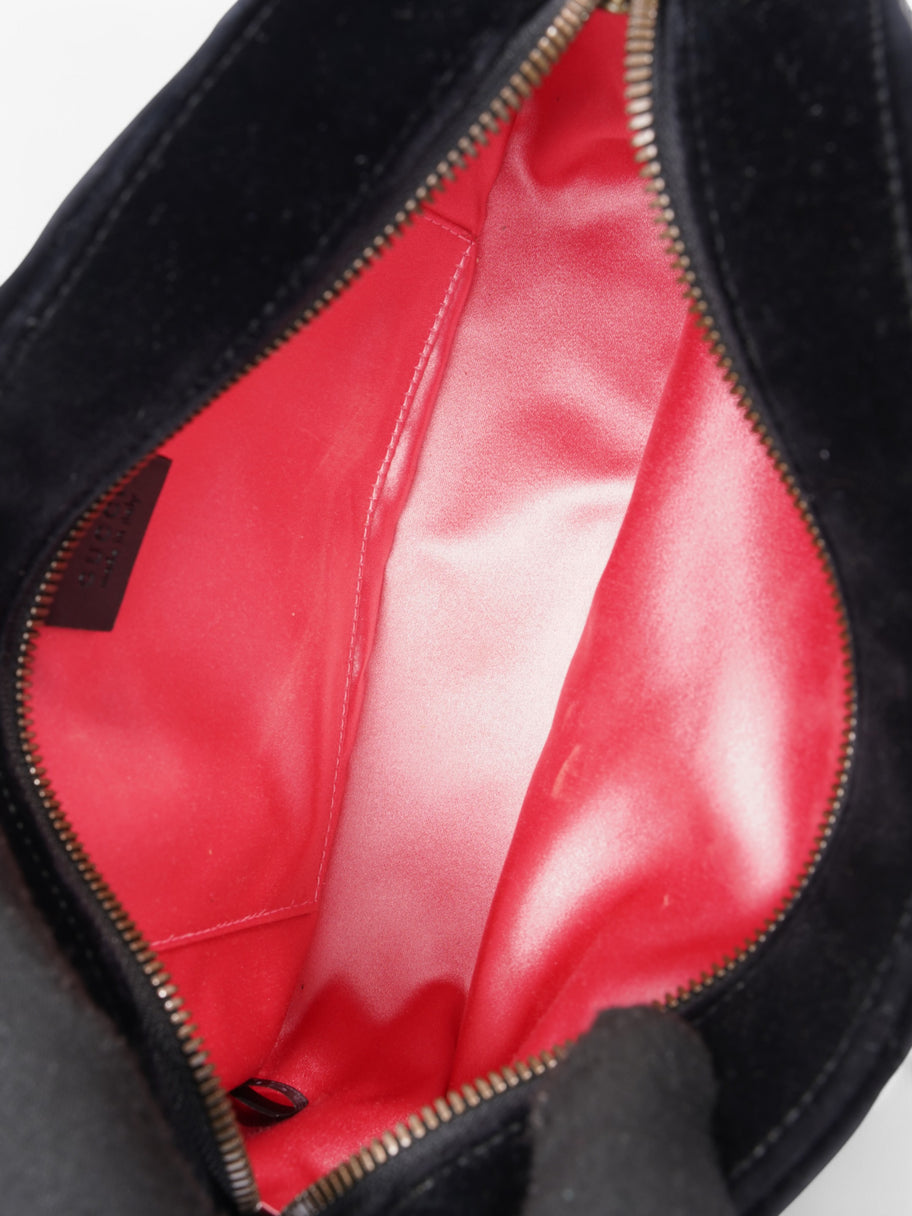 Gucci Marmont Zip Black Velvet Small Image 7