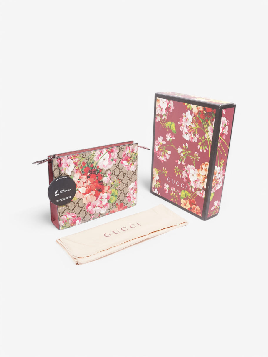 Gucci Toiletry Pouch Supreme / Floral Coated Canvas Image 8