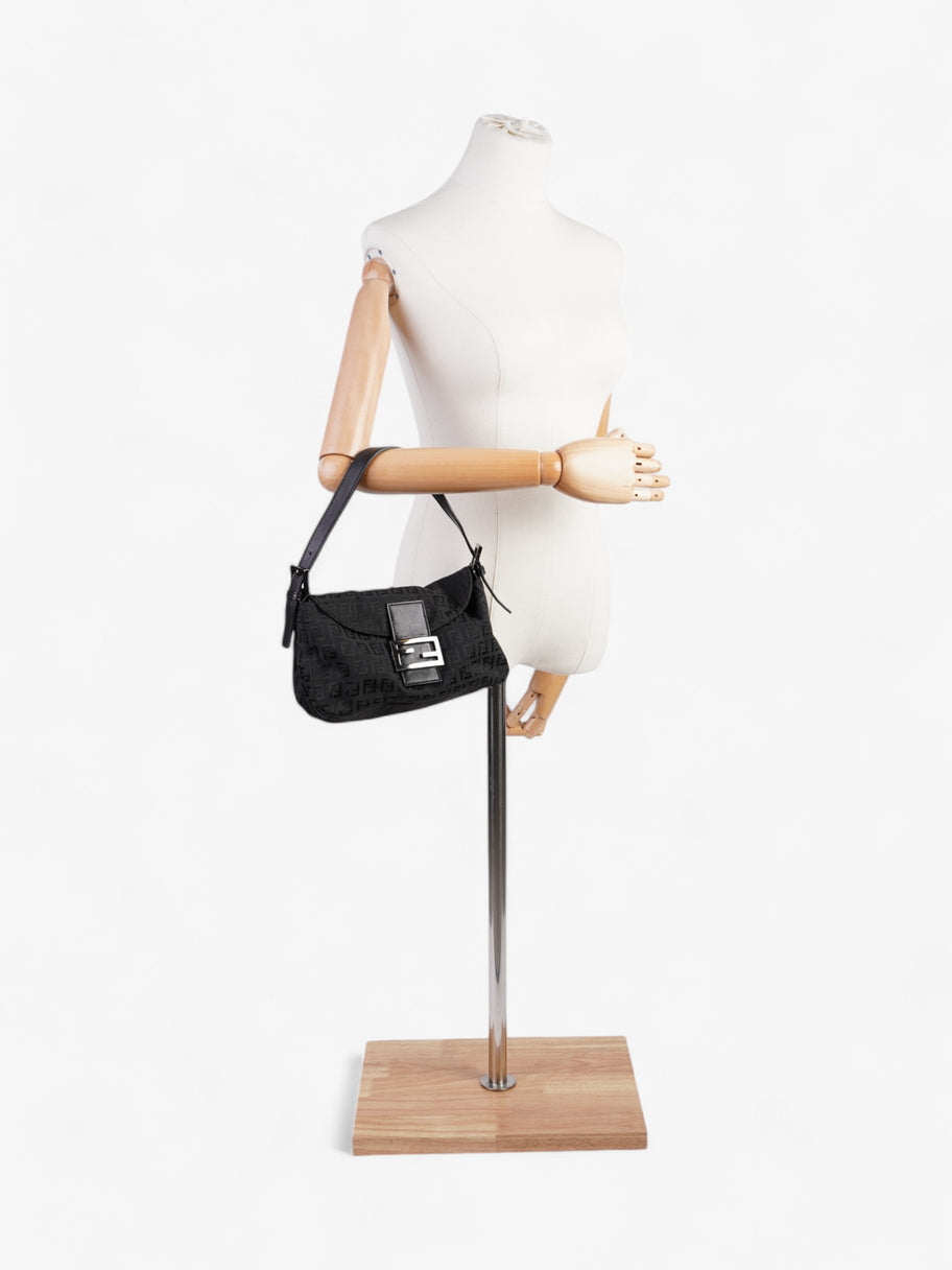 Fendi Baguette Black Canvas Image 2