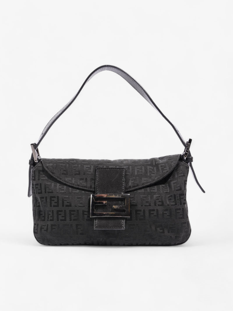  Fendi Baguette Black Canvas