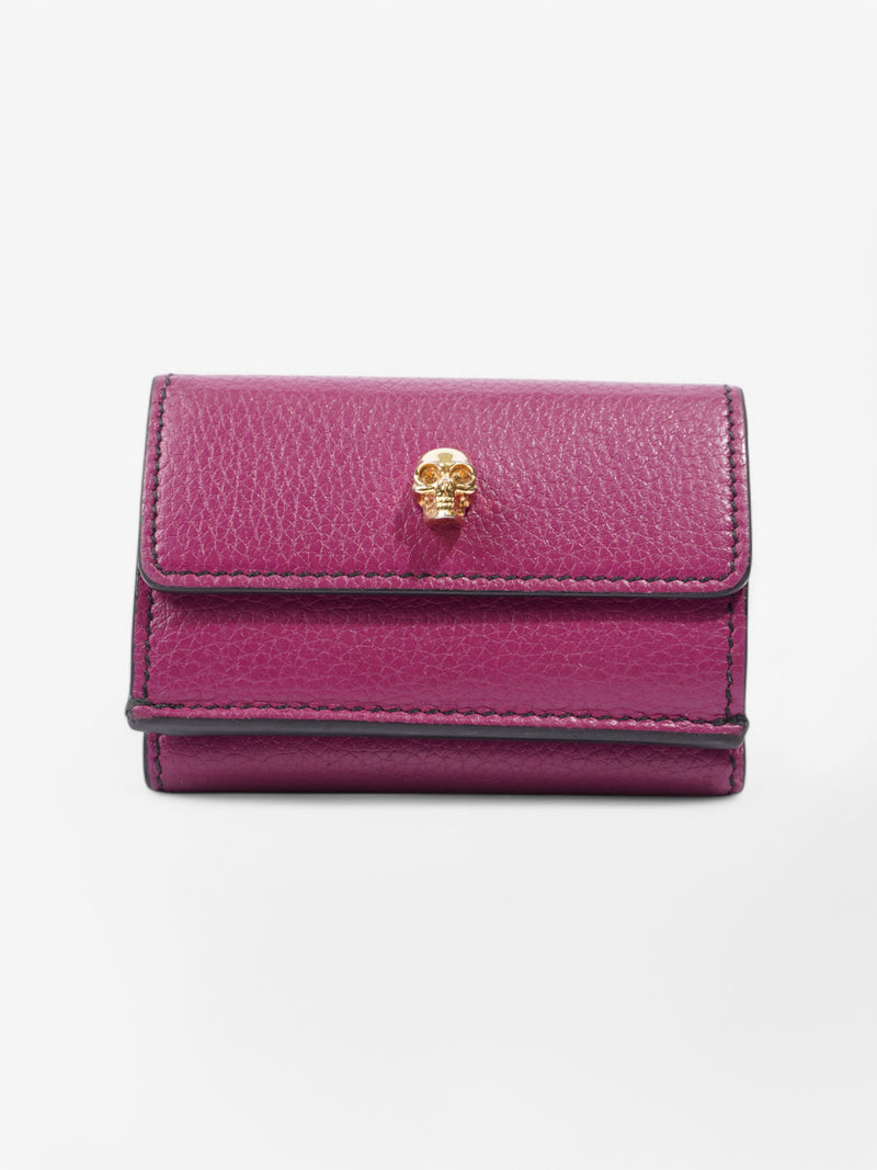  Alexander McQueen Skull Purse Fuchsia Leather